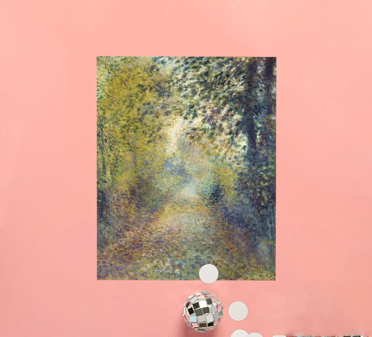 Pierre-Auguste Renoir - In the Woods sticker by Timeless Artworks