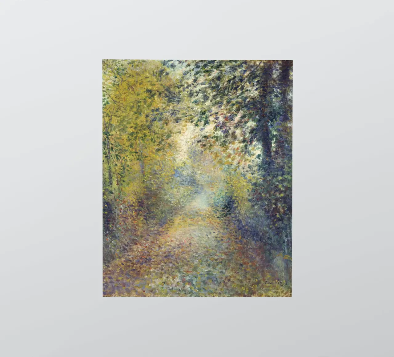 Pierre-Auguste Renoir - In the Woods sticker by Timeless Artworks