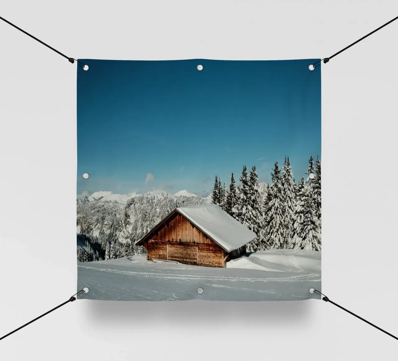 Alpine Winter Retreat pvc cover by FujiSwiss
