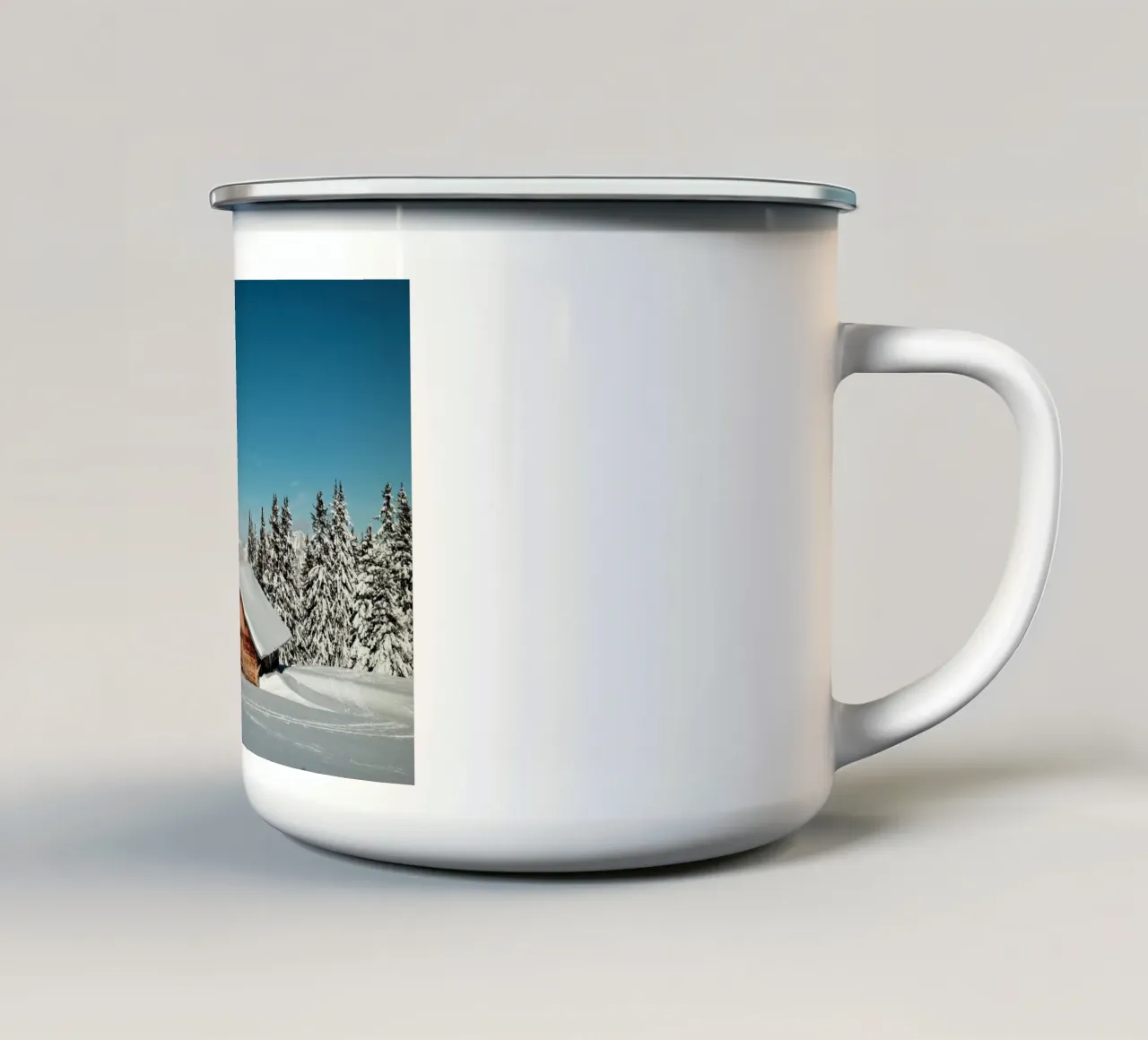 Alpine Winter Retreat tazza in smalto da FujiSwiss
