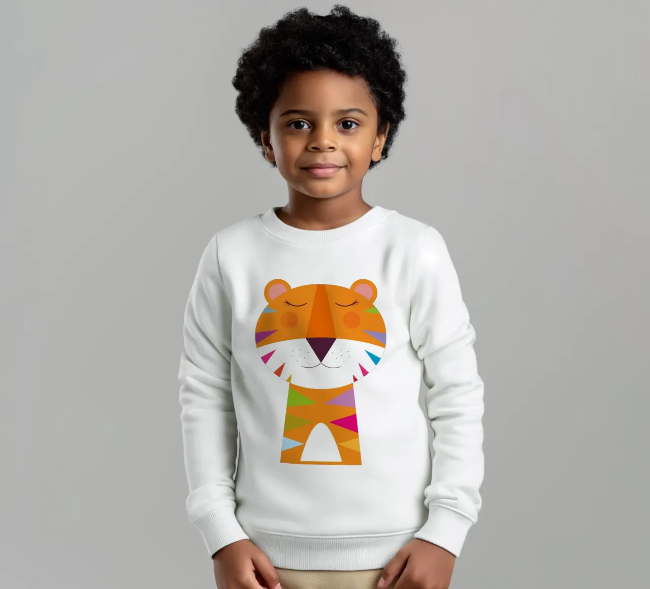 Sogni di tigre colorati felpa bambino da JaySan Studio