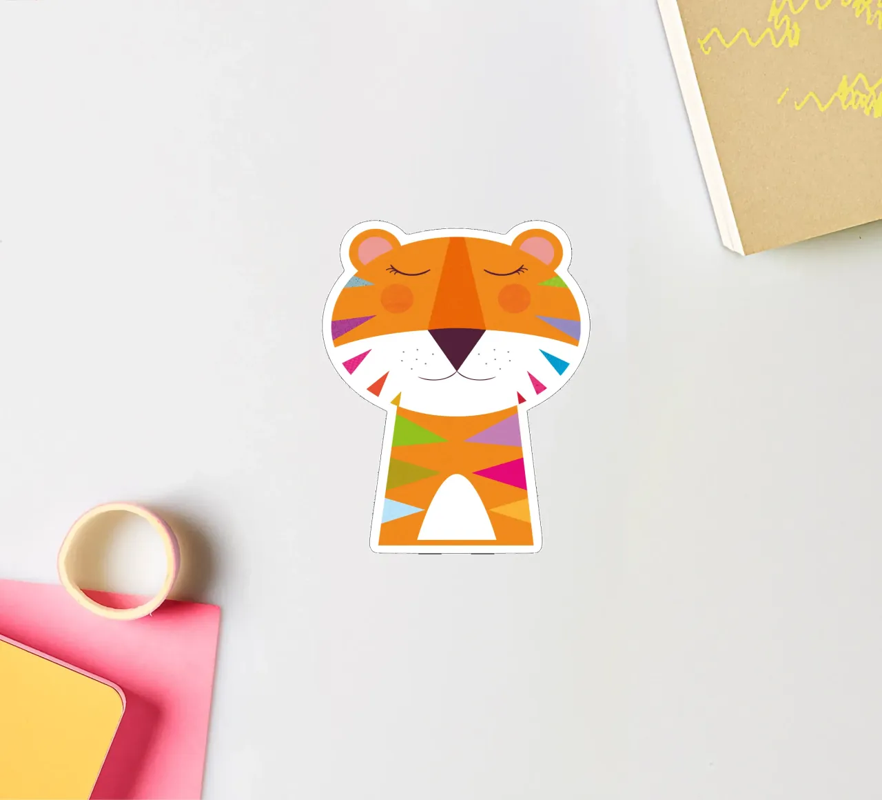 Colourful Tiger Dreams sticker by JaySan Studio