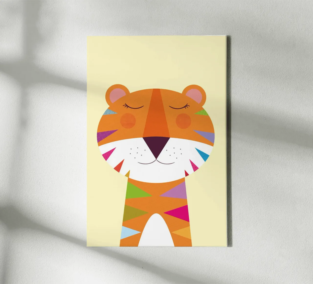 Colourful Tiger Dreams canvas by JaySan Studio