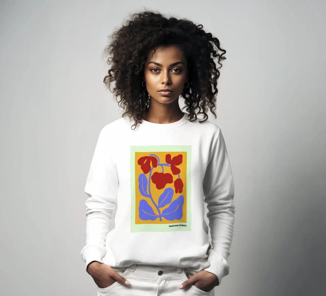 Floral Fusion - Botanical Design Art felpa da PrintCessStudio