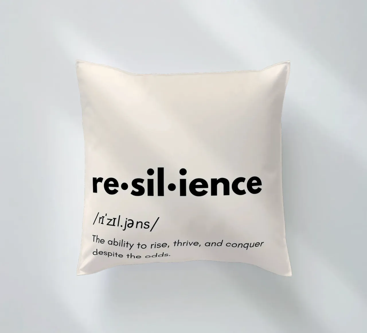 The Power of Resilience – Dictionary Art cuscino da PrintCessStudio