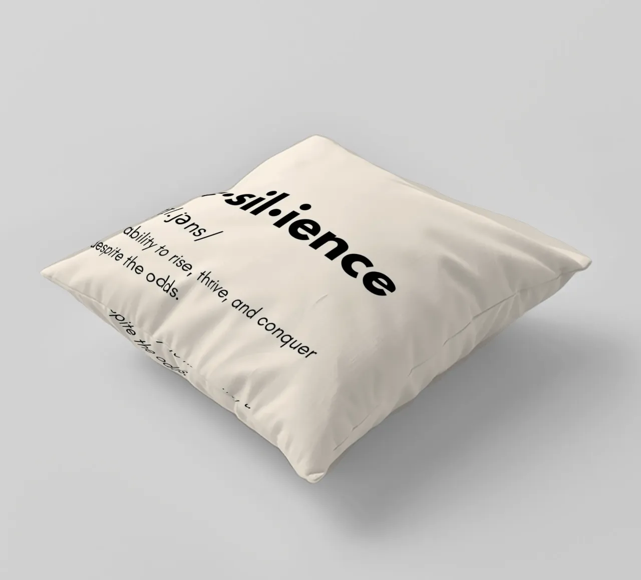 The Power of Resilience – Dictionary Art cuscino da PrintCessStudio