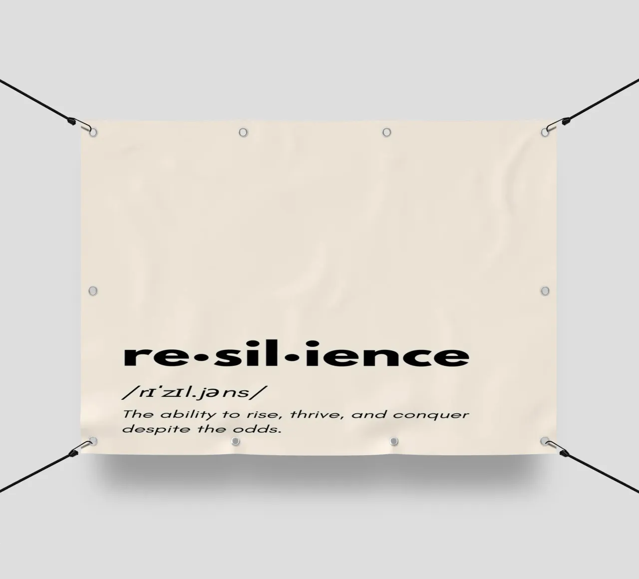 The Power of Resilience – Dictionary Art telo in pvc da PrintCessStudio