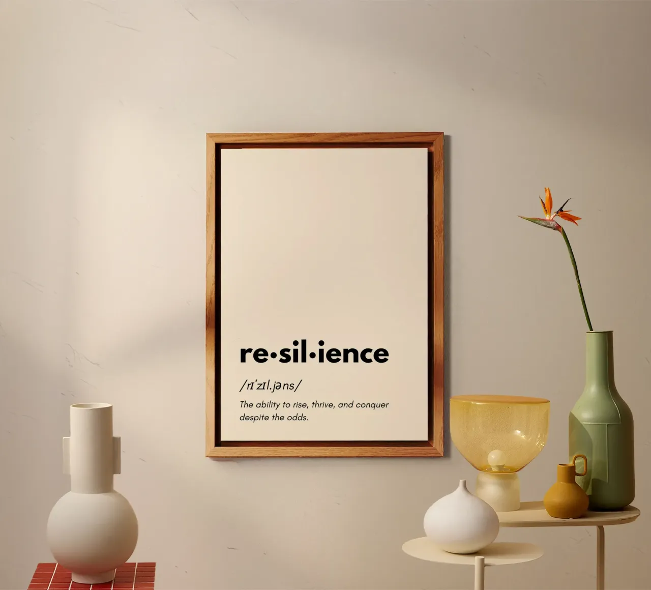 The Power of Resilience – Dictionary Art alluminio dibond da PrintCessStudio