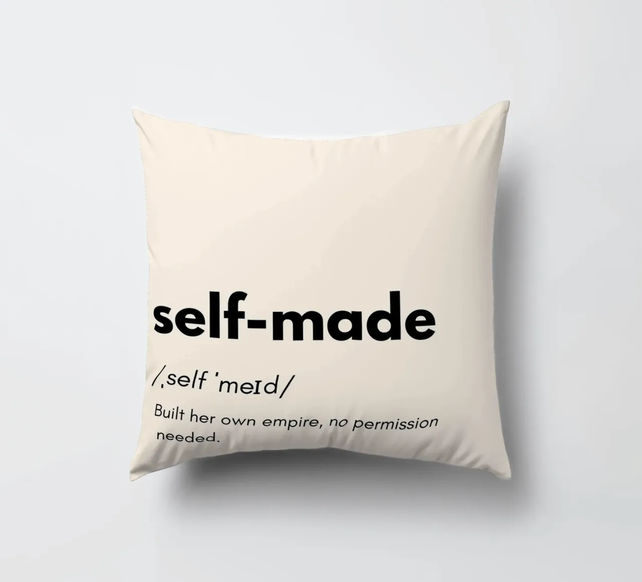 Self Made – The Journey of Hard Work | Design Art to Empower cuscino da PrintCessStudio