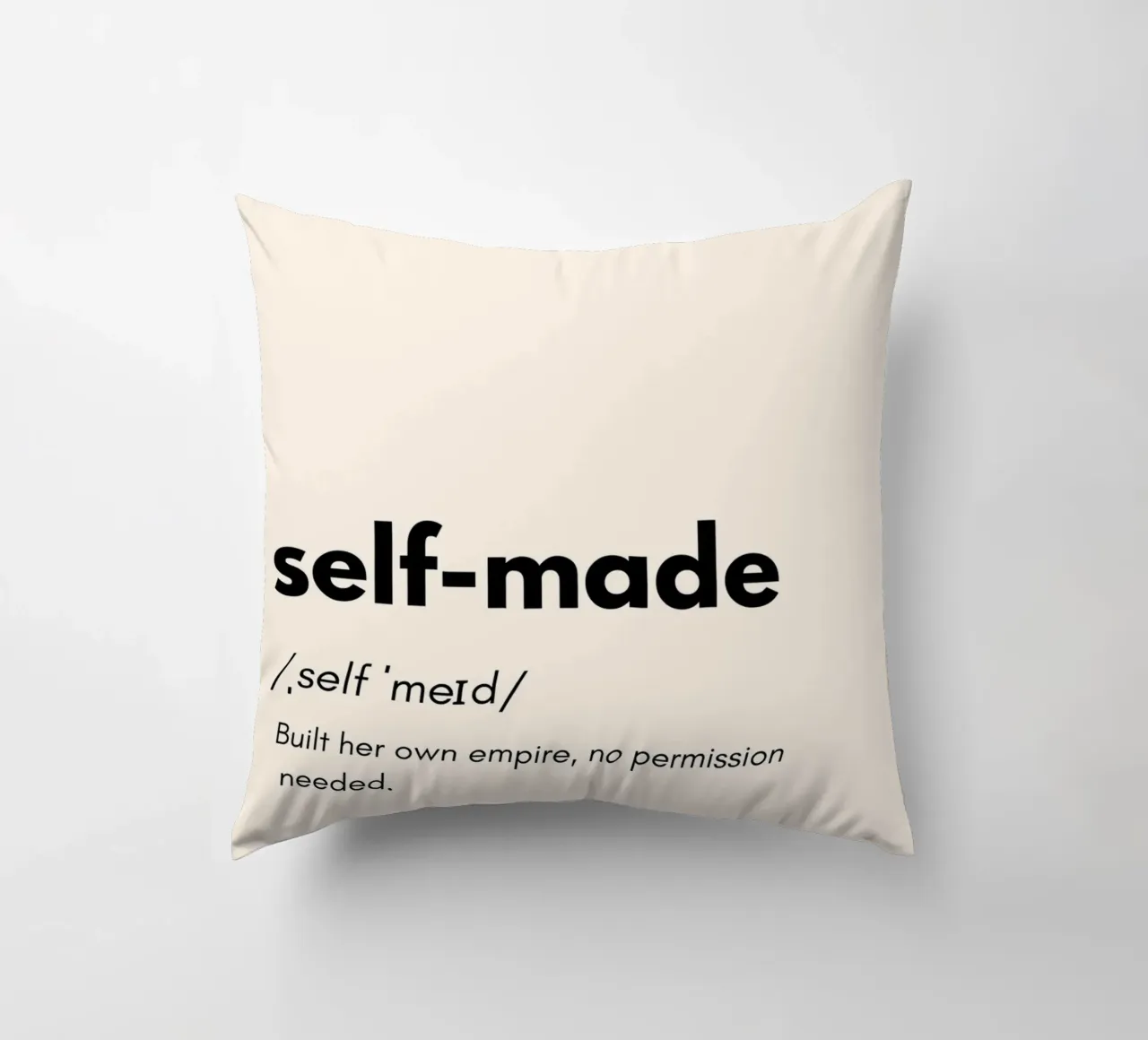Self Made – The Journey of Hard Work | Design Art to Empower cuscino da PrintCessStudio