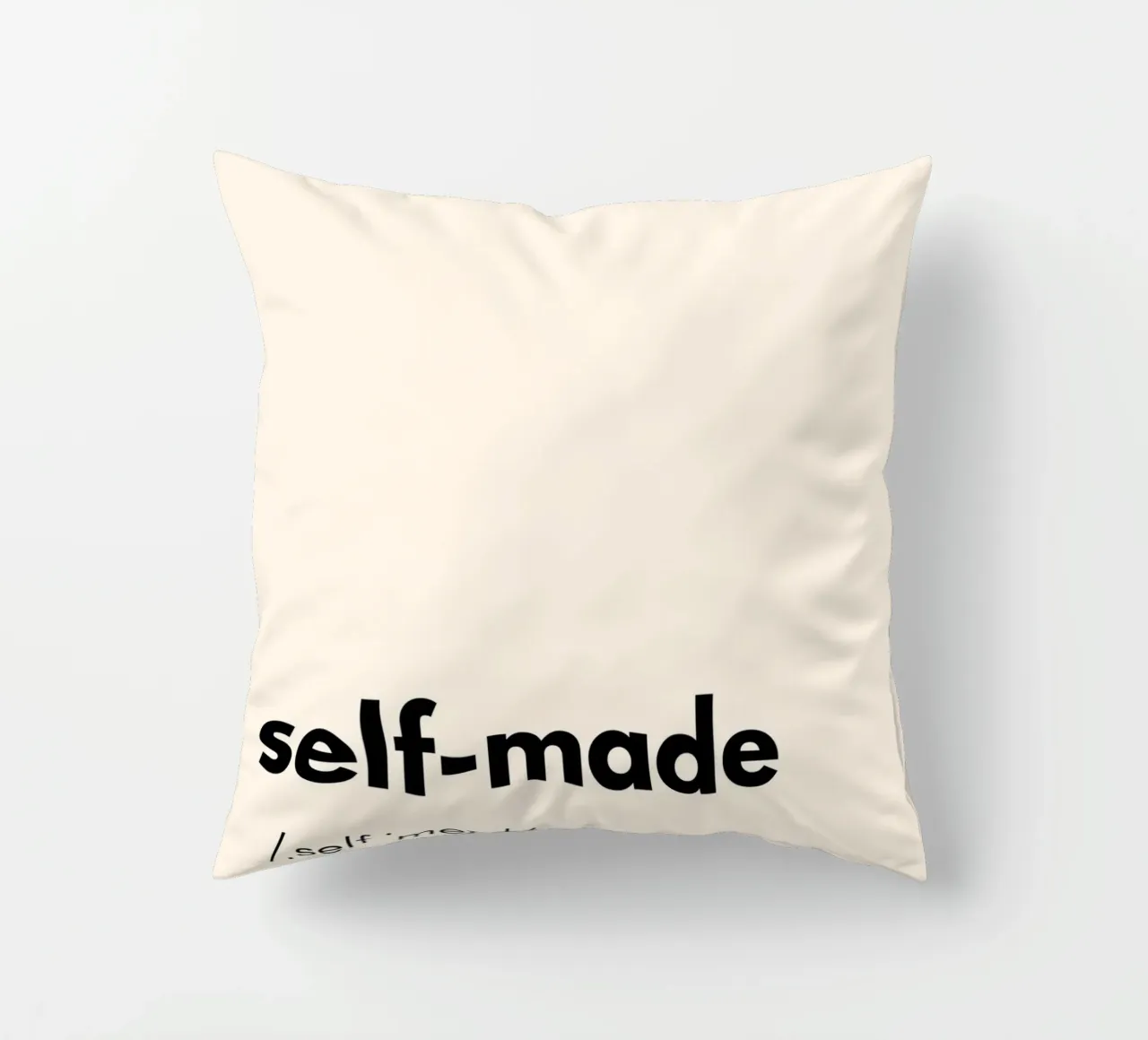 Self Made – The Journey of Hard Work | Design Art to Empower cuscino da PrintCessStudio