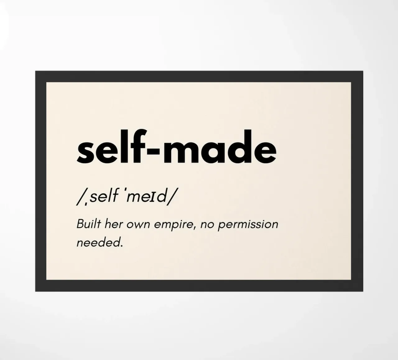 Self Made – The Journey of Hard Work | Design Art to Empower zerbino da PrintCessStudio