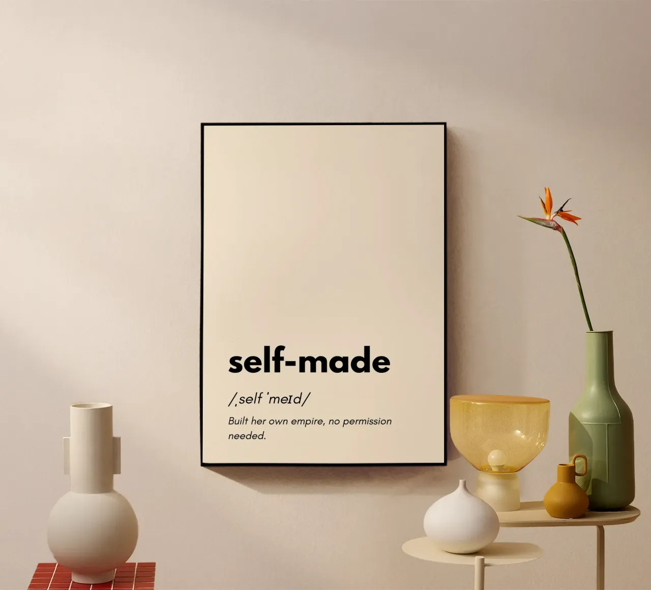 Self Made – The Journey of Hard Work | Design Art to Empower plexiglass da PrintCessStudio