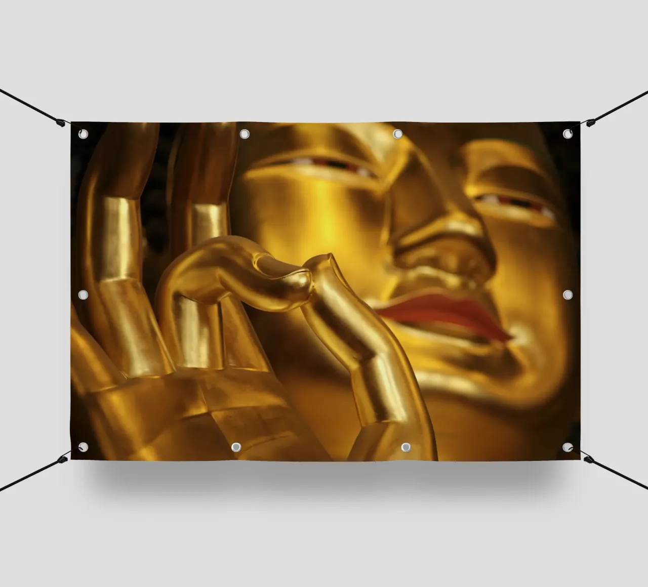 Goldener Buddha telo in pvc da Reisefotografie - Bilder aus aller Welt