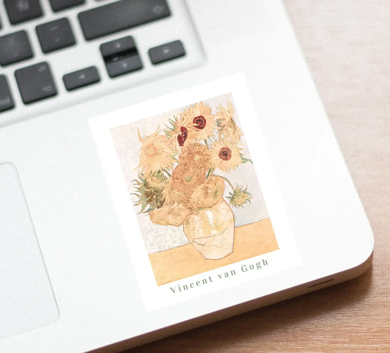 Vincent Van Gogh Sonnenblume Floral Print, Paste Botanical Art Sticker von ArtHaus