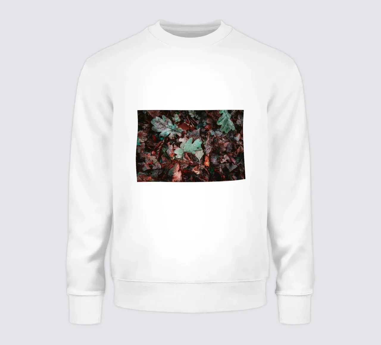Verschiedene Laubblätter auf dem Waldboden Sweatshirt von Marcus Beckert | Fotografie