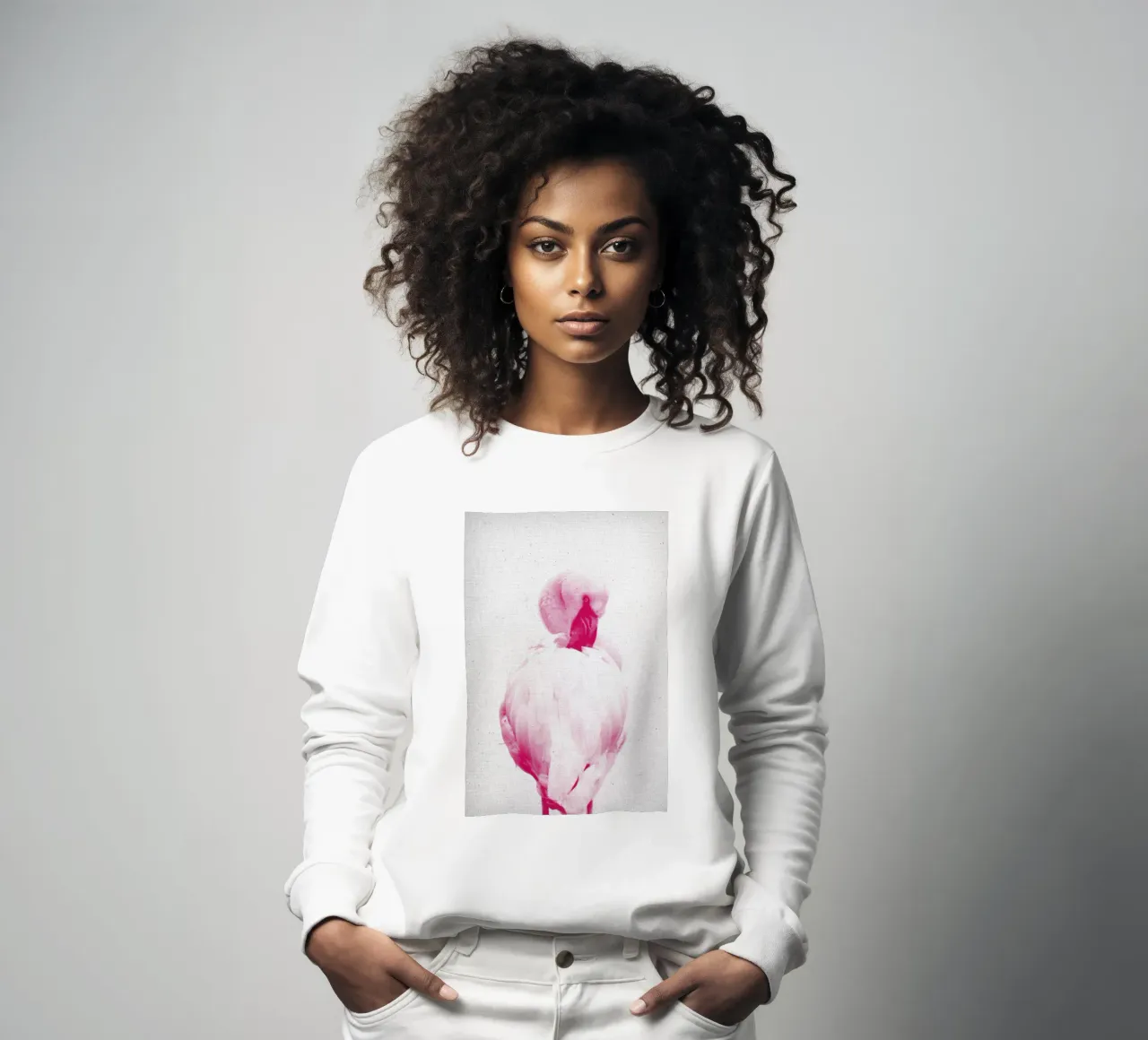 Flamingo 02 sweatshirt by Froilein Juno