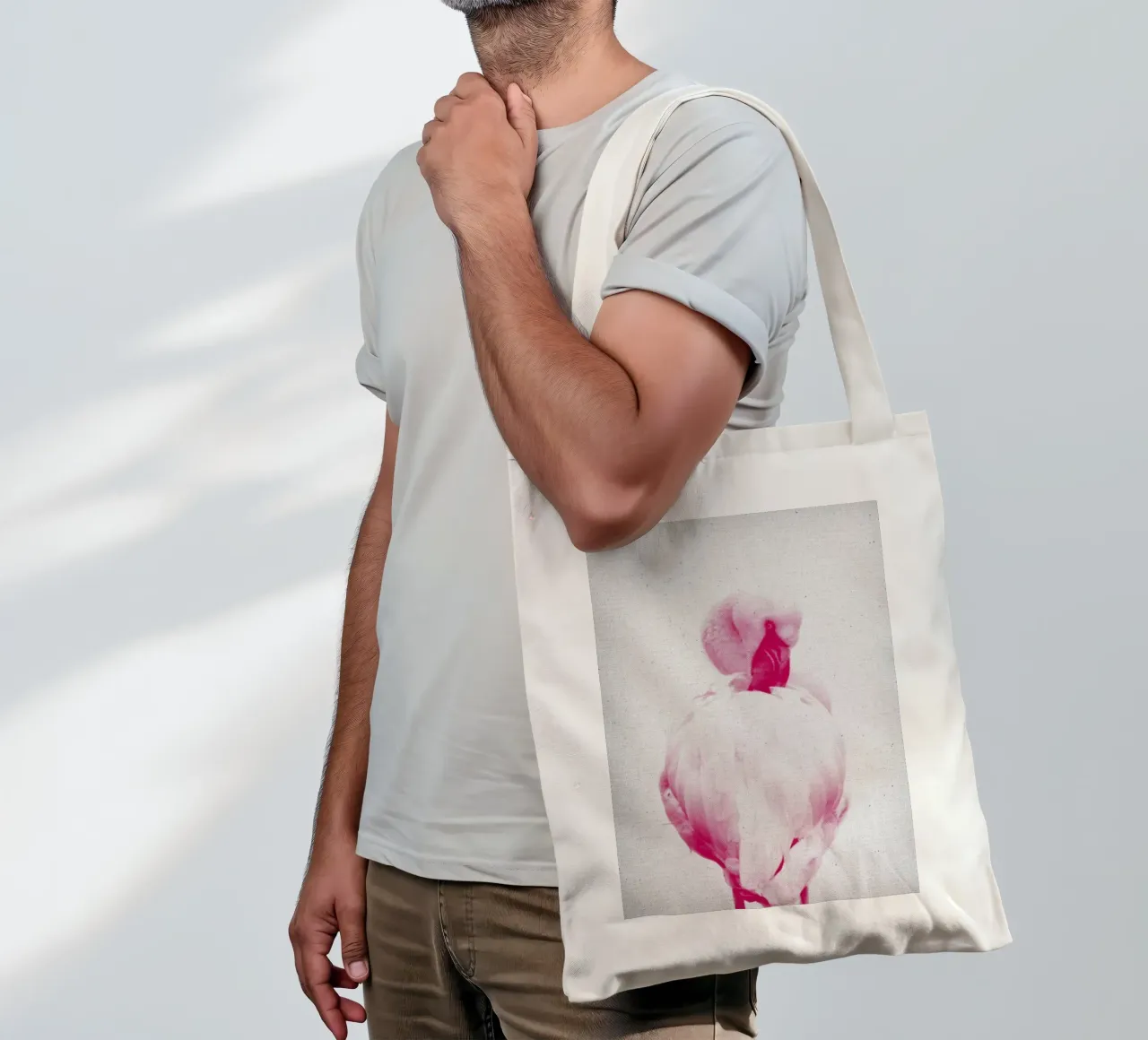 Flamingo 02 borsa in juta da Froilein Juno