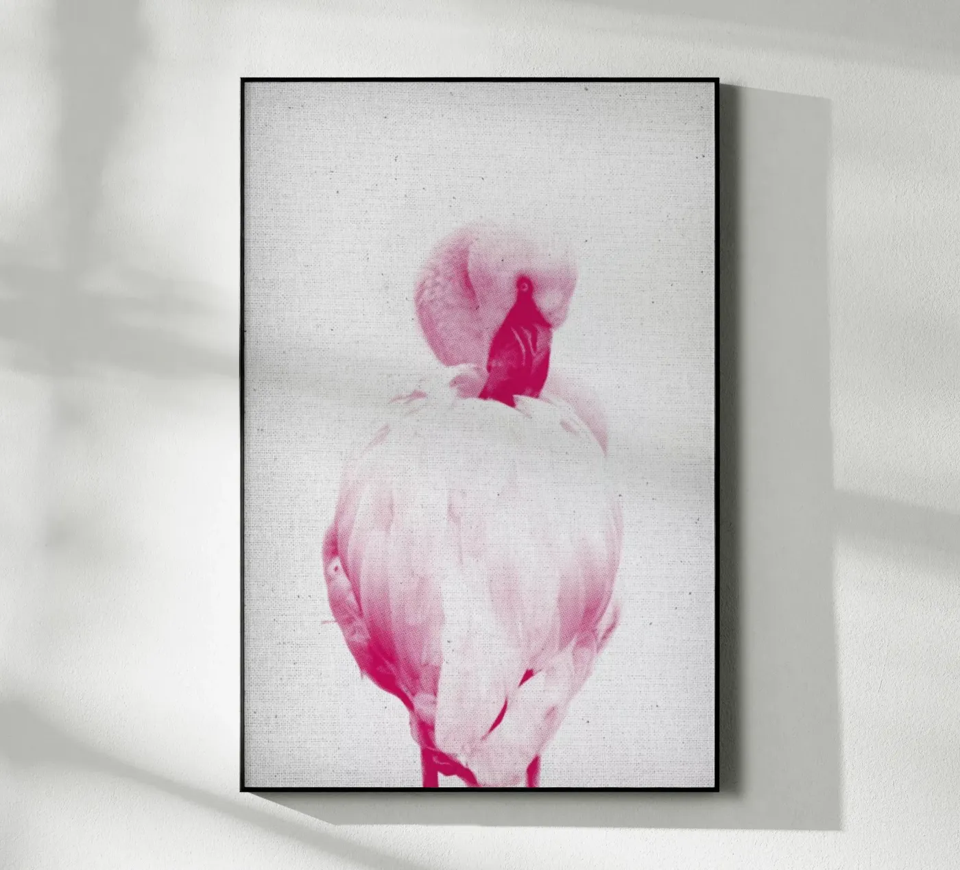 Flamingo 02 acryl van Froilein Juno