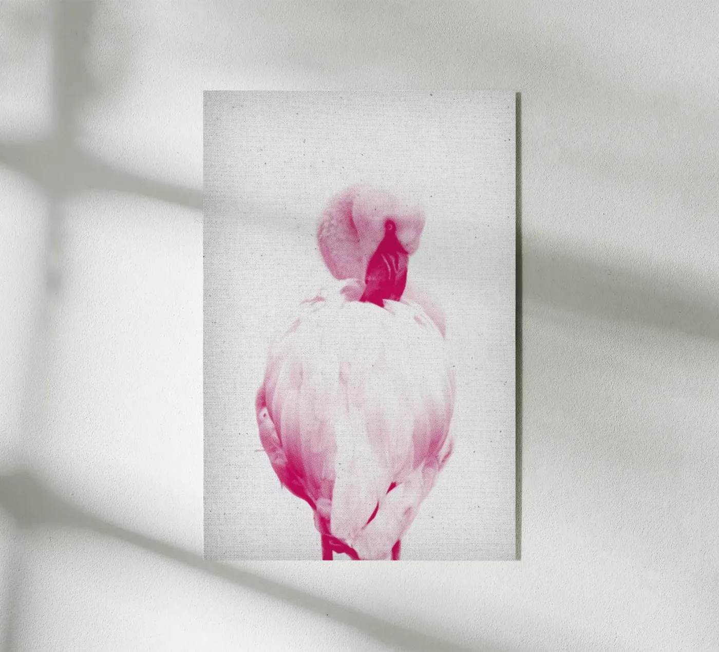 Flamingo 02 acryl van Froilein Juno