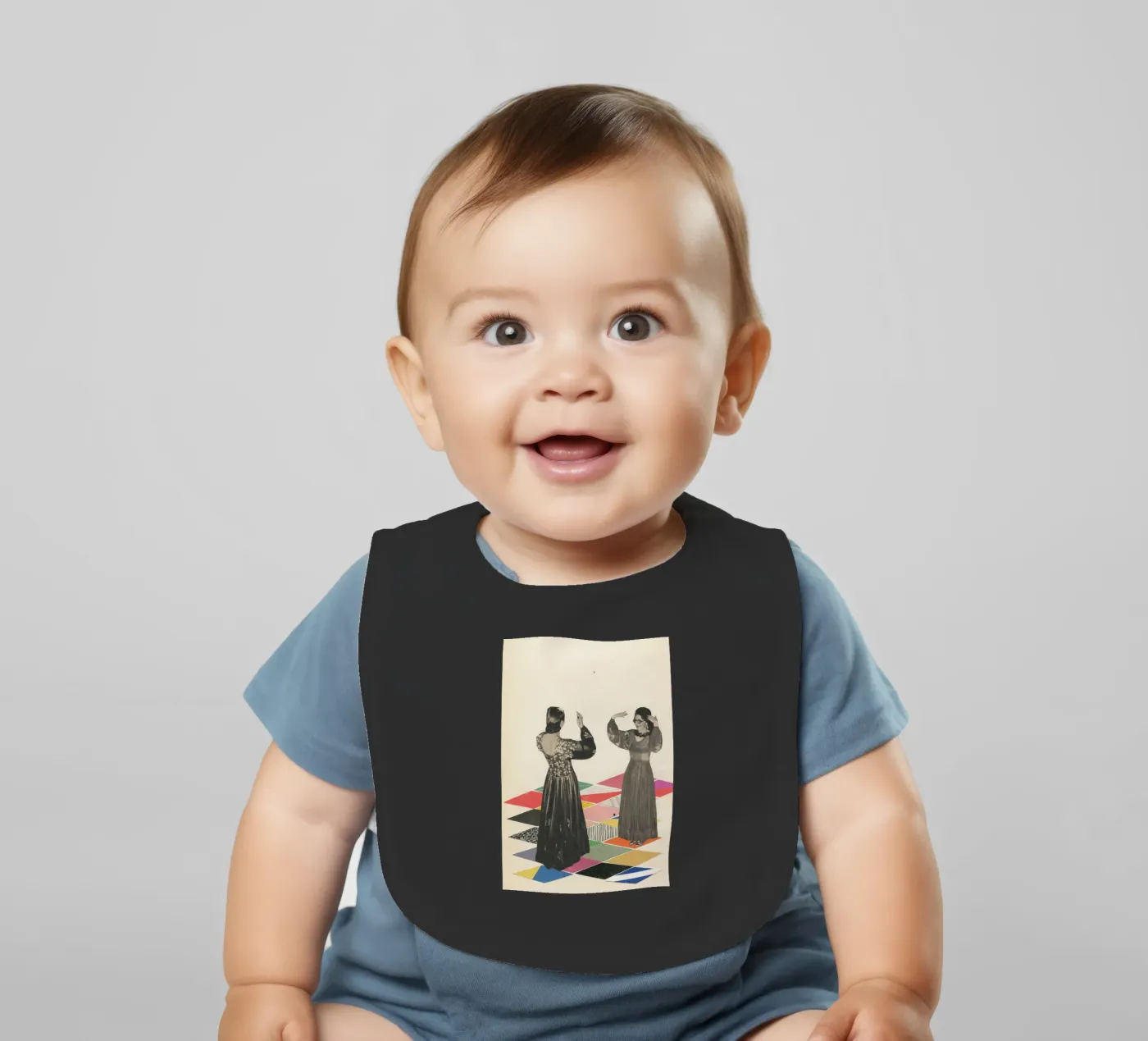 Dance Floor Babylätzchen von Cassia Beck Collage