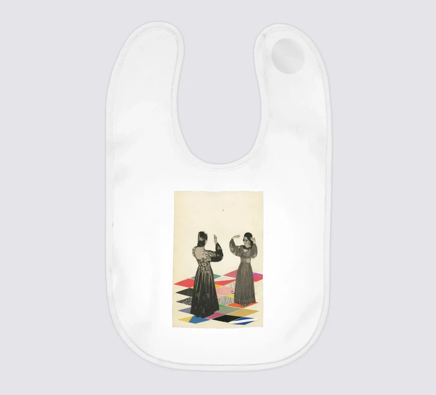 Dance Floor Babylätzchen von Cassia Beck Collage