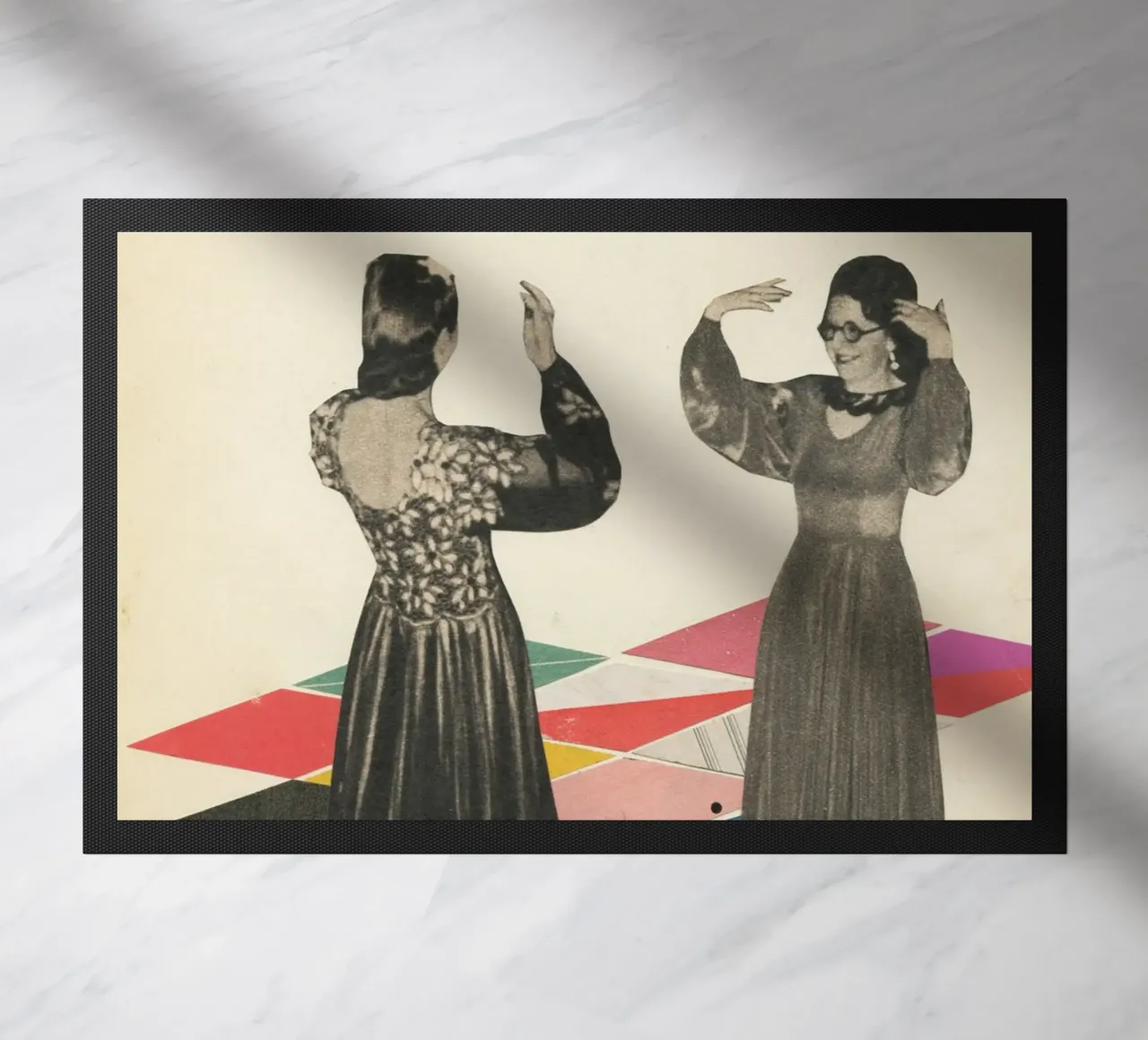 Dance Floor doormat by Cassia Beck Collage