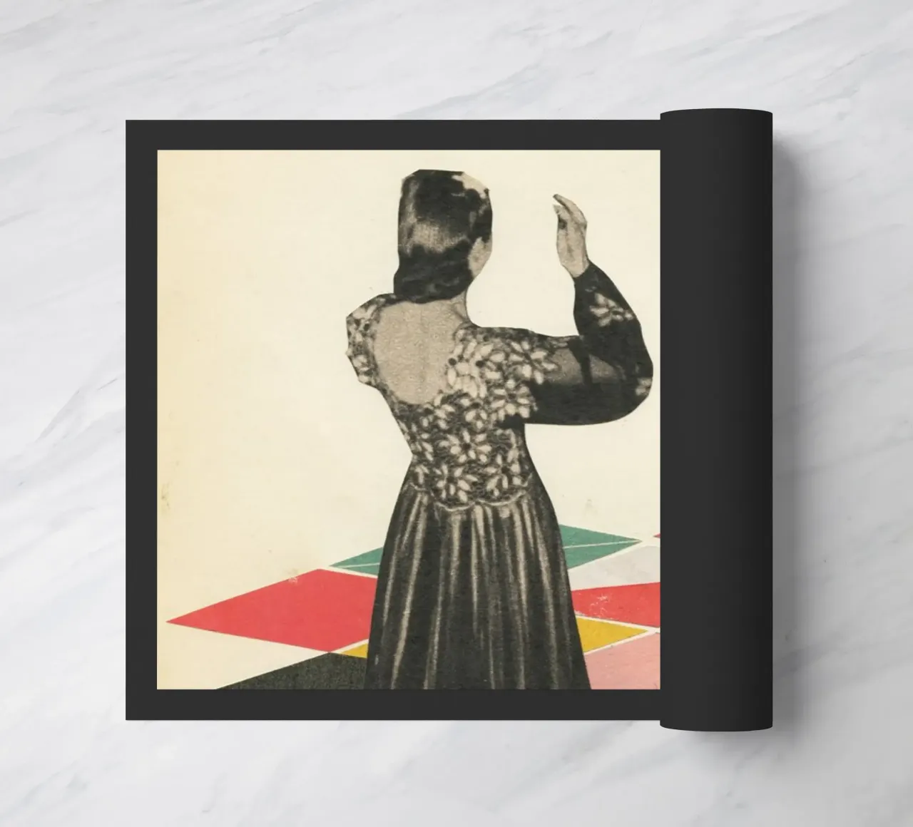 Dance Floor doormat by Cassia Beck Collage