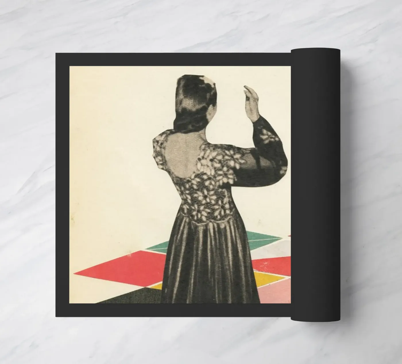 Dansvloer deurmat van Cassia Beck Collage