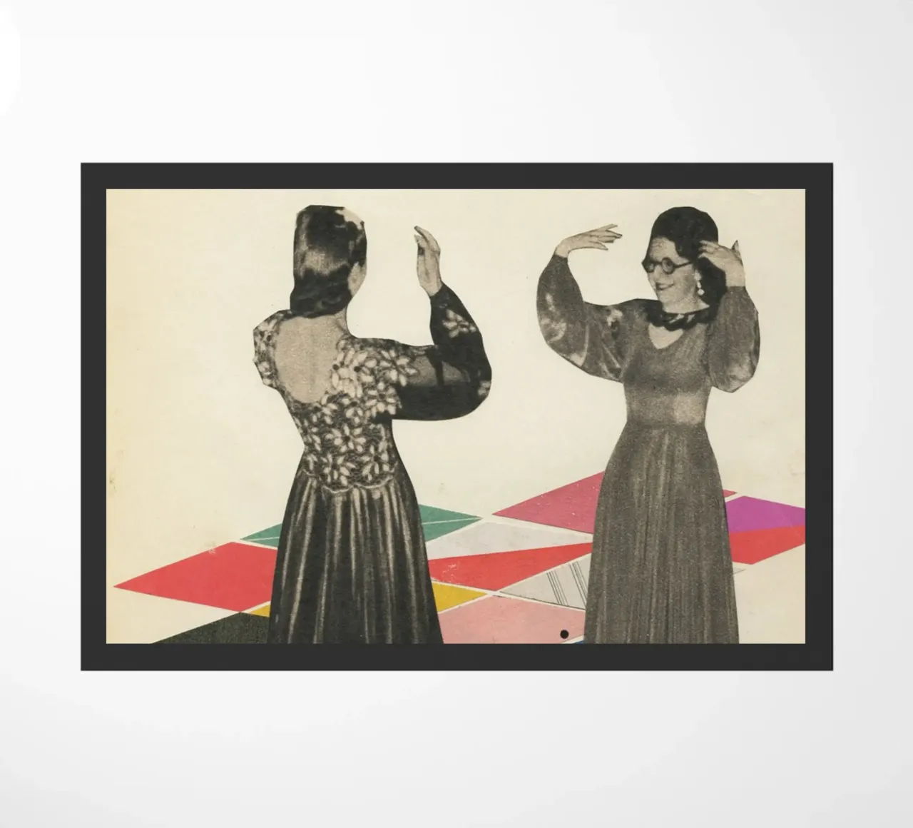 Dance Floor doormat by Cassia Beck Collage