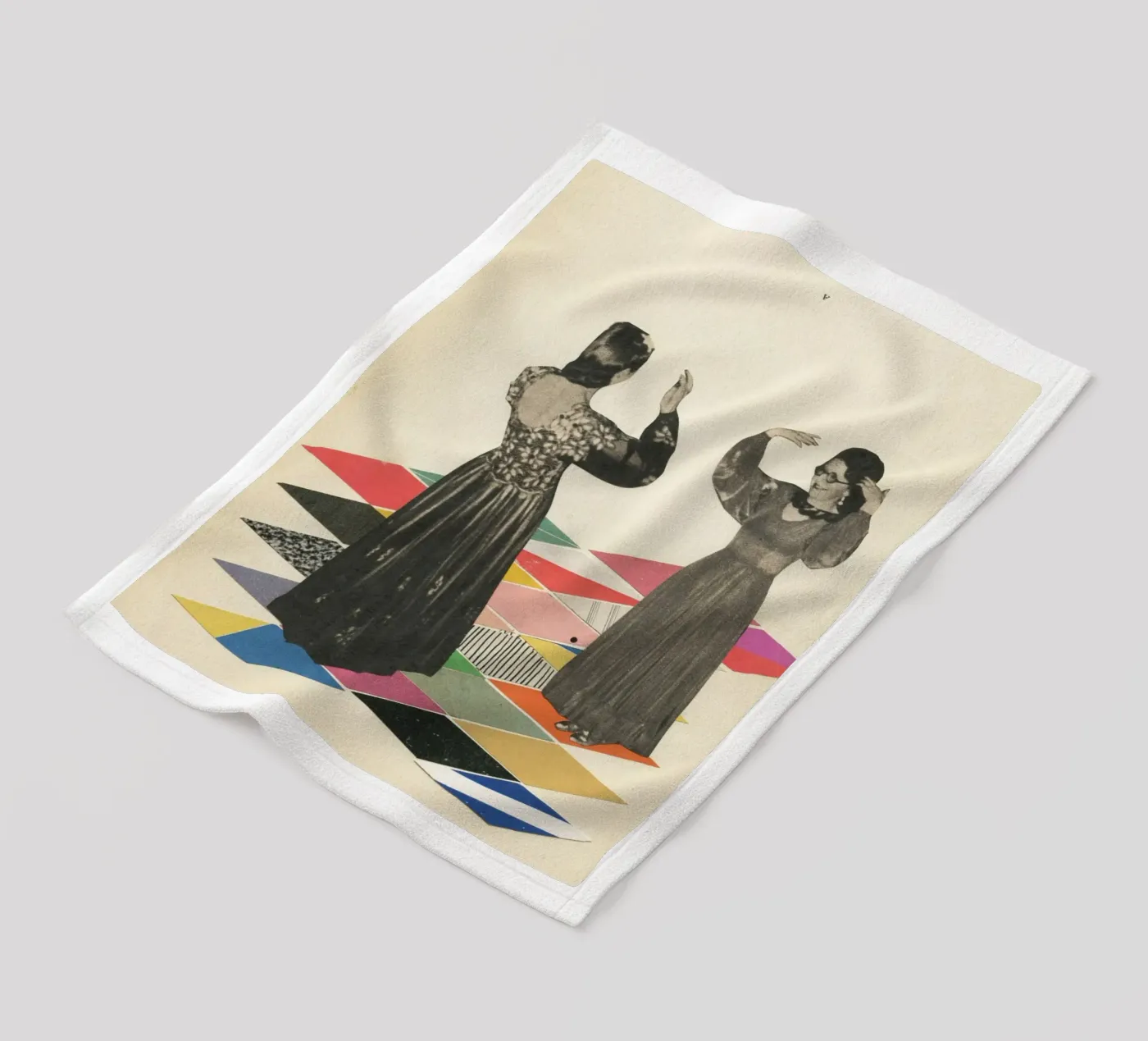 Tanzfläche Fleecedecke von Cassia Beck Collage
