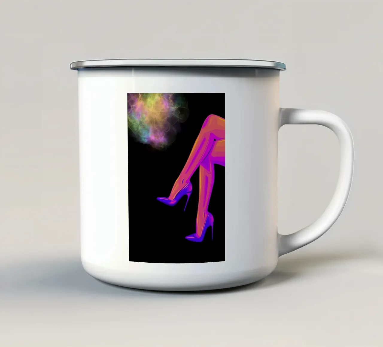 Black-Leg-Galaxie tazza in smalto da AESTHETIC VIBES by Isabel