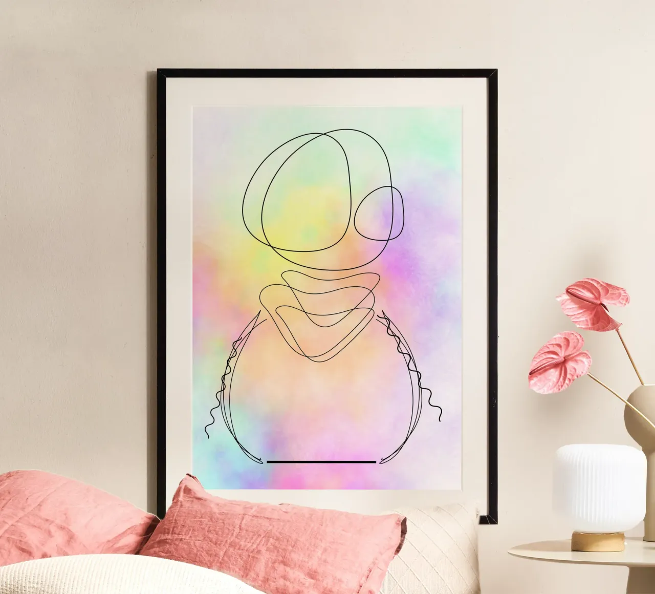 Formale poster con telaio in plastica da AESTHETIC VIBES by Isabel