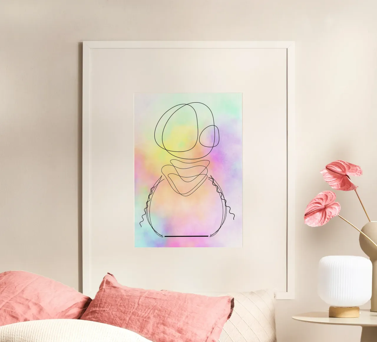 Formale poster con telaio in plastica da AESTHETIC VIBES by Isabel
