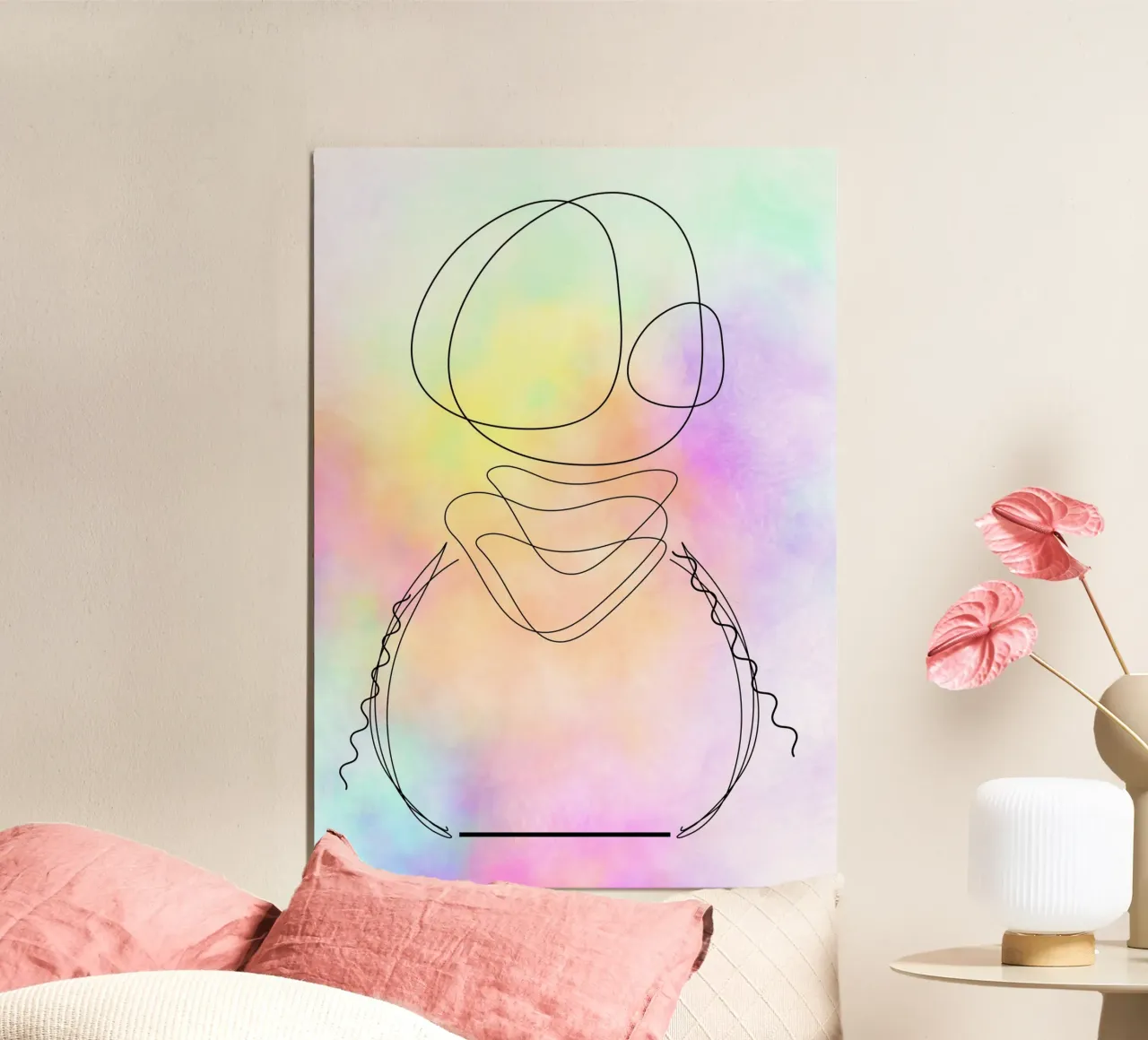 Formale poster con telaio in plastica da AESTHETIC VIBES by Isabel