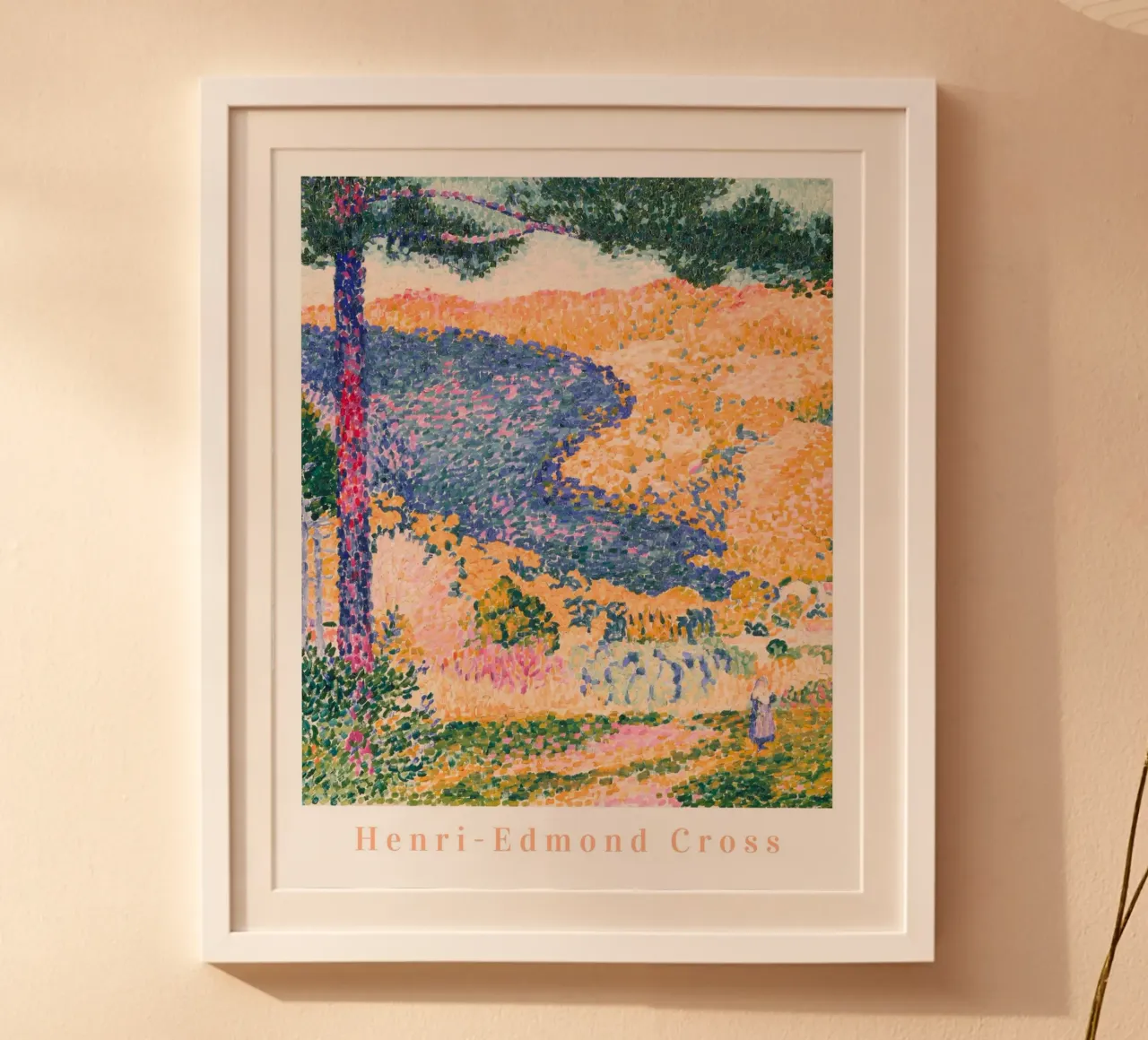 Henri Edmond Cross, impressionista francese Arte colorata poster con telaio in plastica da ArtHaus
