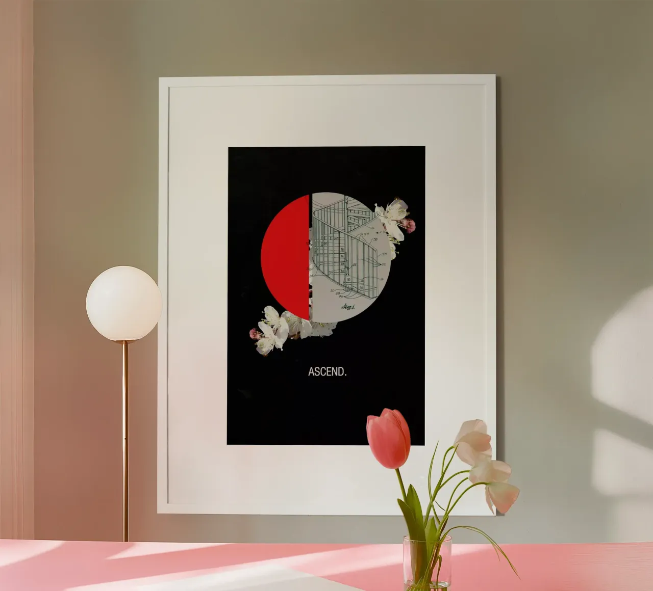 Ascend poster con telaio in alluminio da Frank Moth