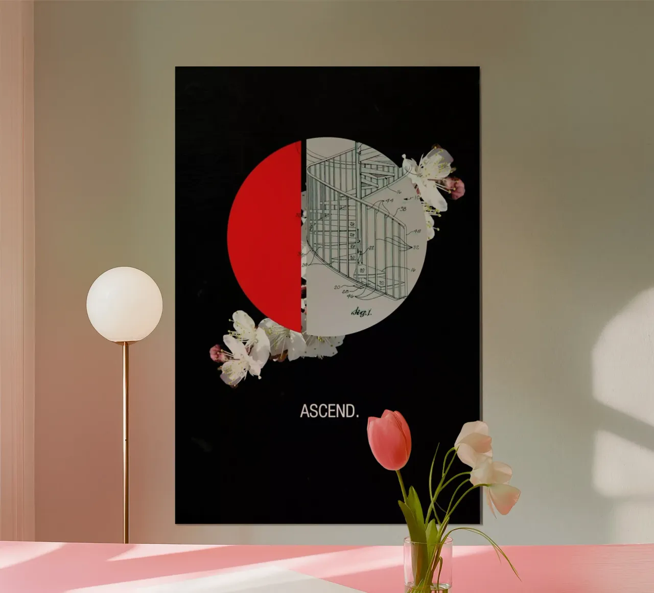 Ascend poster con telaio in alluminio da Frank Moth