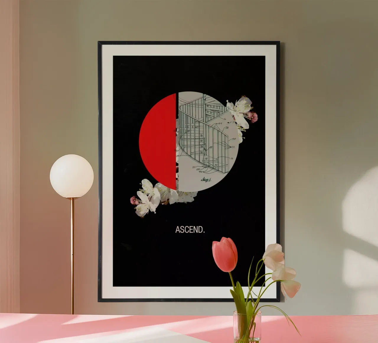 Ascend poster con telaio in alluminio da Frank Moth