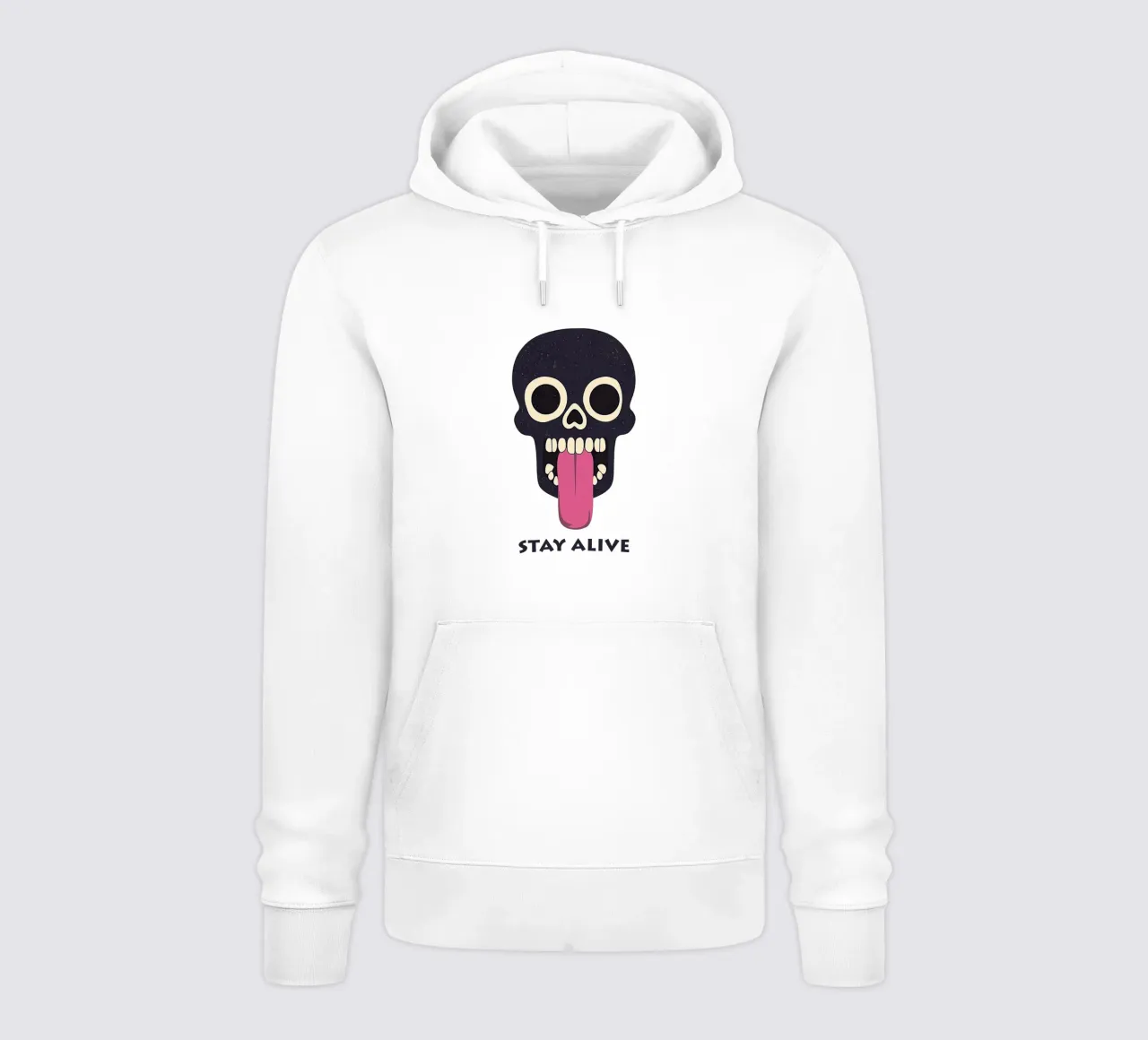 Stay Alive | Funny Skull Motivation (Transparent Edition) felpa con cappuccio da Autofocus