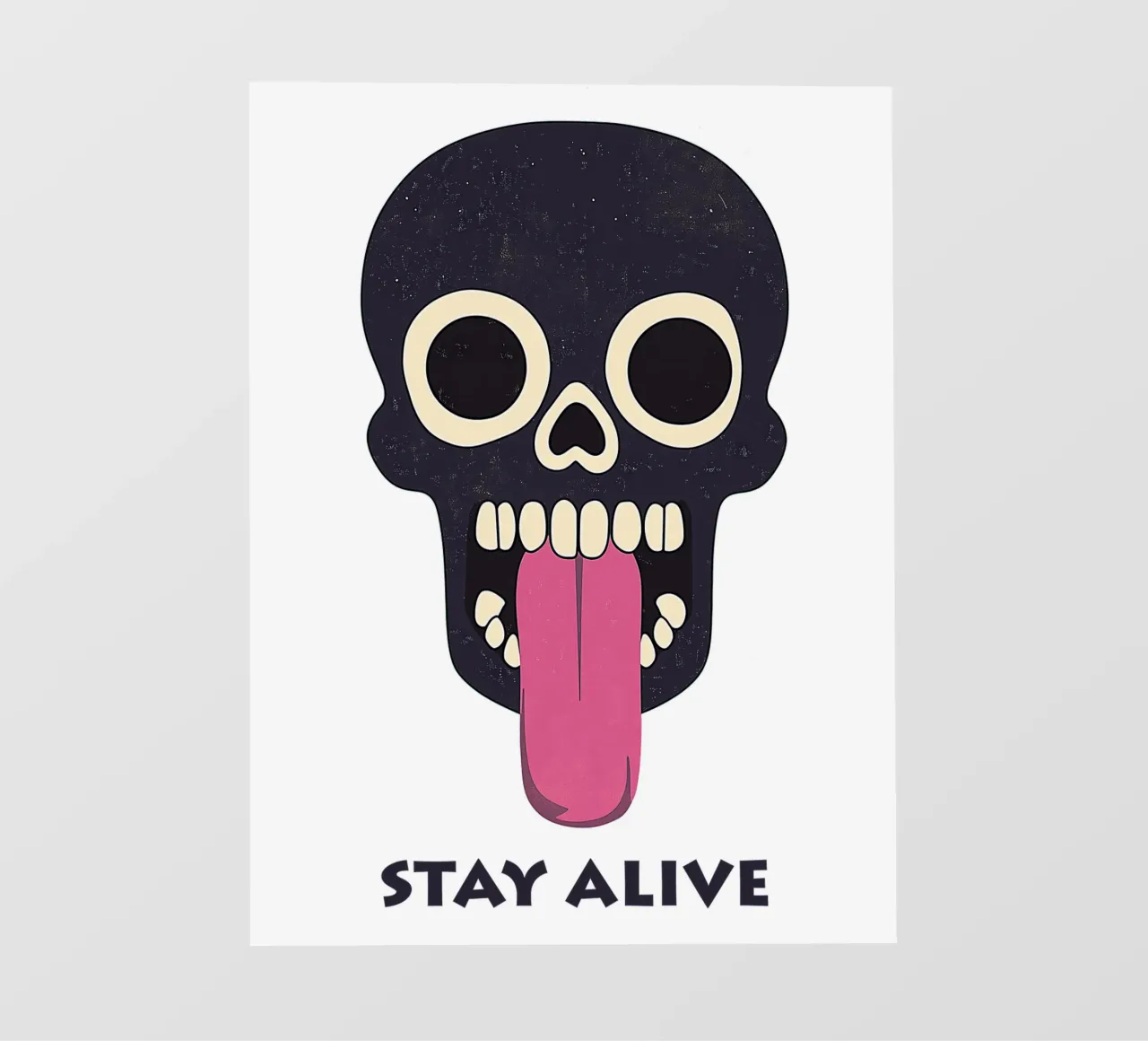 Stay Alive | Funny Skull Motivation (Transparent Edition) telo in pvc da Autofocus