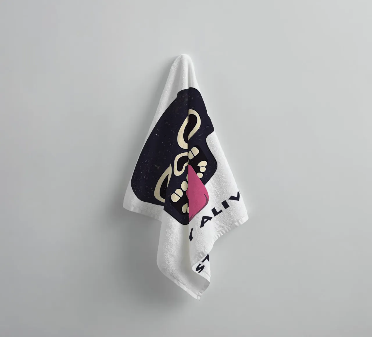 Stay Alive | Funny Skull Motivation (Transparent Edition) asciugamano da bagno da Autofocus
