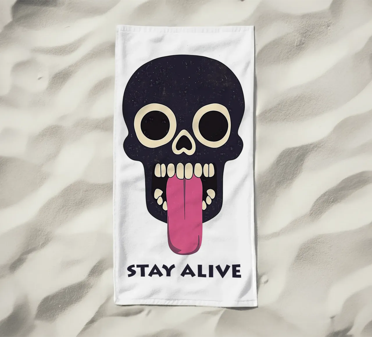 Stay Alive | Funny Skull Motivation (Transparent Edition) telo mare da Autofocus