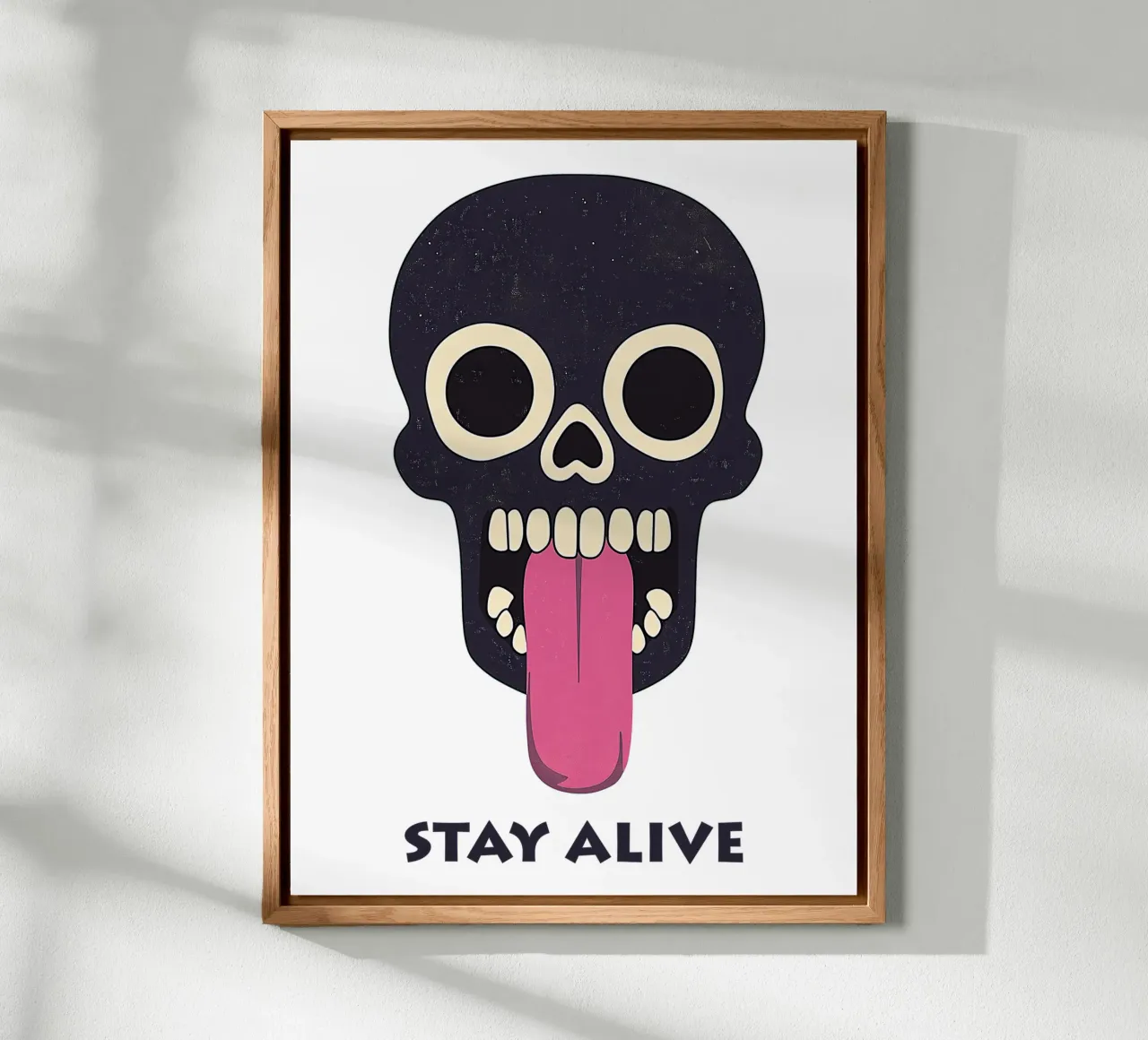 Stay Alive | Funny Skull Motivation (Transparent Edition) alluminio dibond da Autofocus