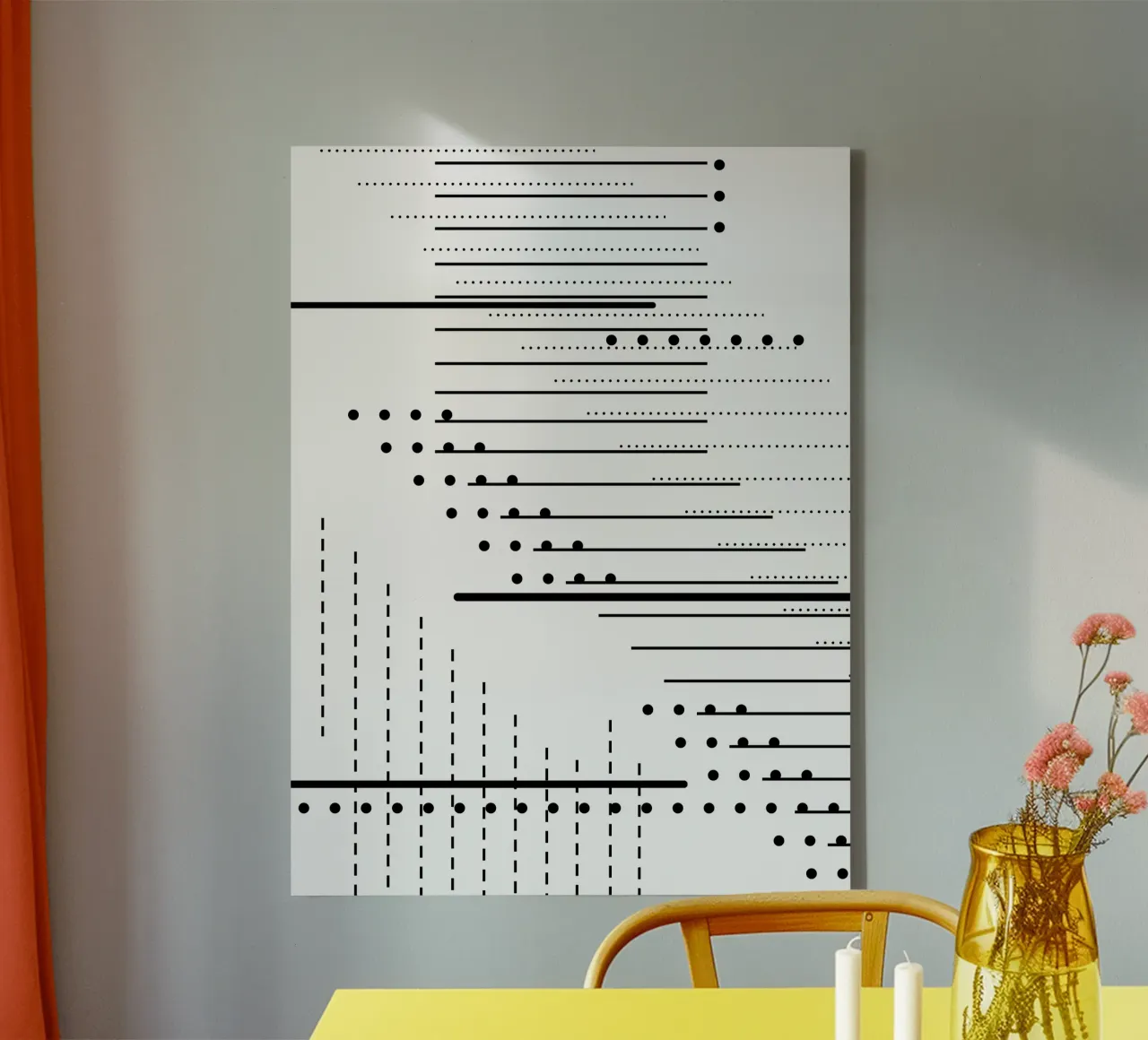 CrazyChaos 2.0 canvas met Baklijst van justanotherartside