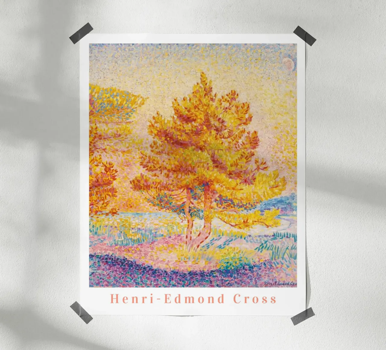 Henri Edmond Cross, impressionista francese Arte colorata poster con telaio in plastica da ArtHaus