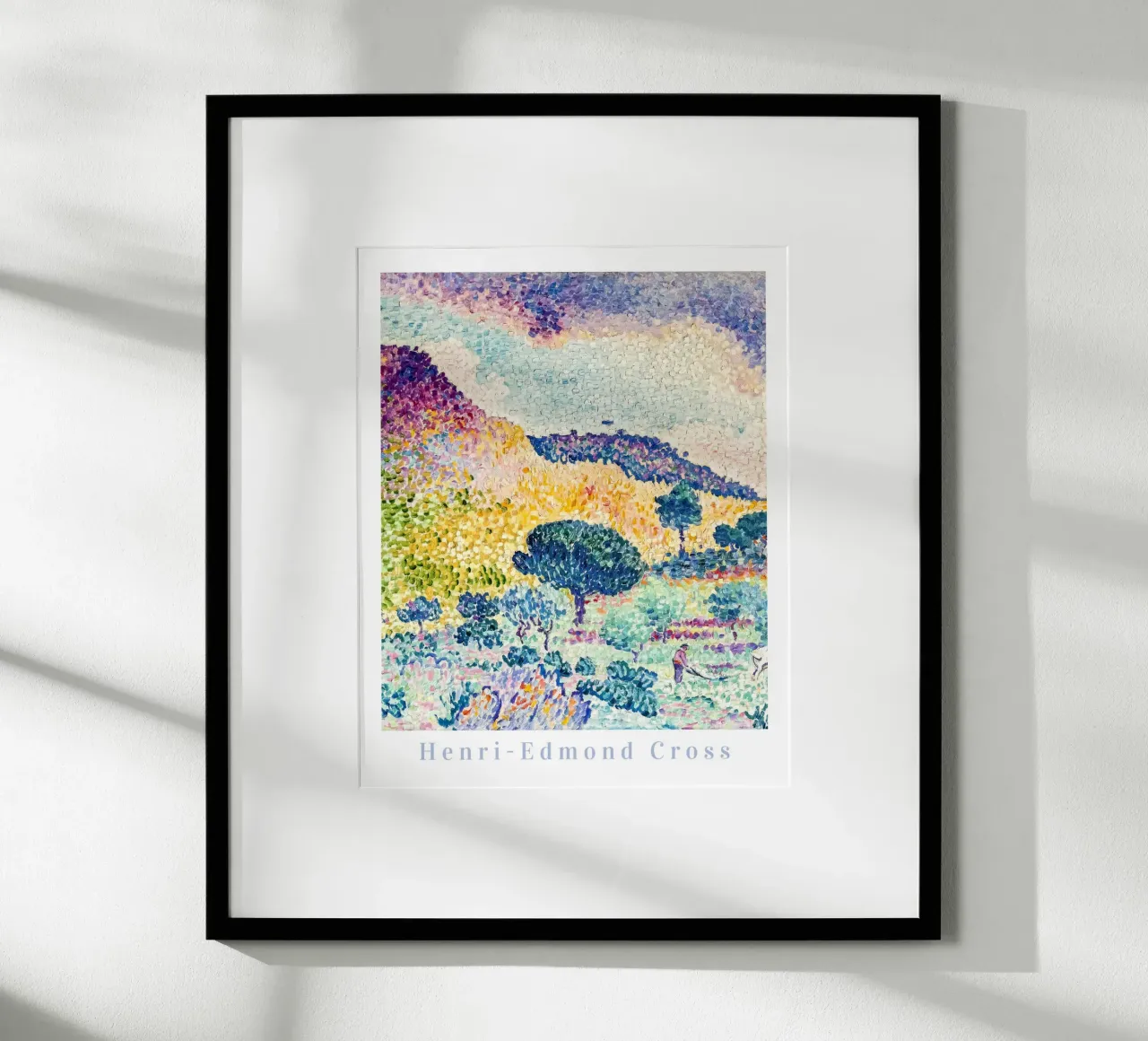 Henri Edmond Cross, Stampa colorata Arte impressionista francese poster con telaio in plastica da ArtHaus