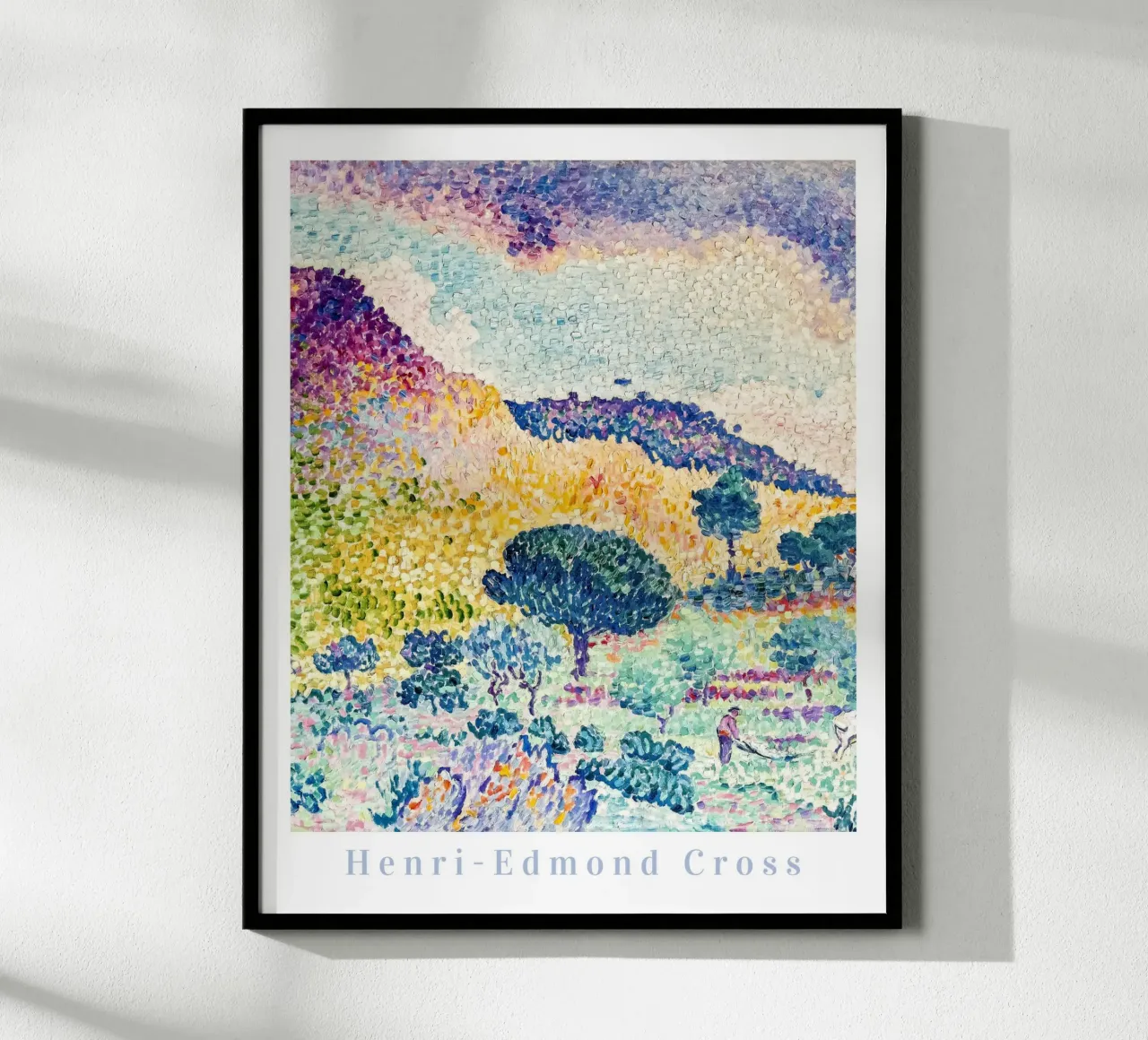 Henri Edmond Cross, Stampa colorata Arte impressionista francese poster con telaio in plastica da ArtHaus