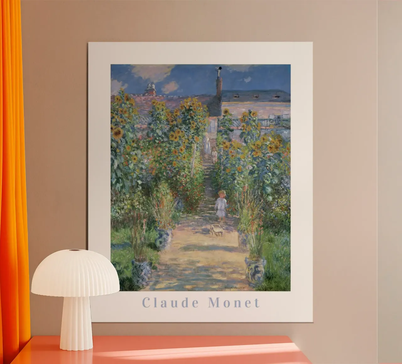 Claude Monet Kunst, Impressionistische Malerei, Monet Wandkunst Poster mit Holzrahmen von ArtHaus