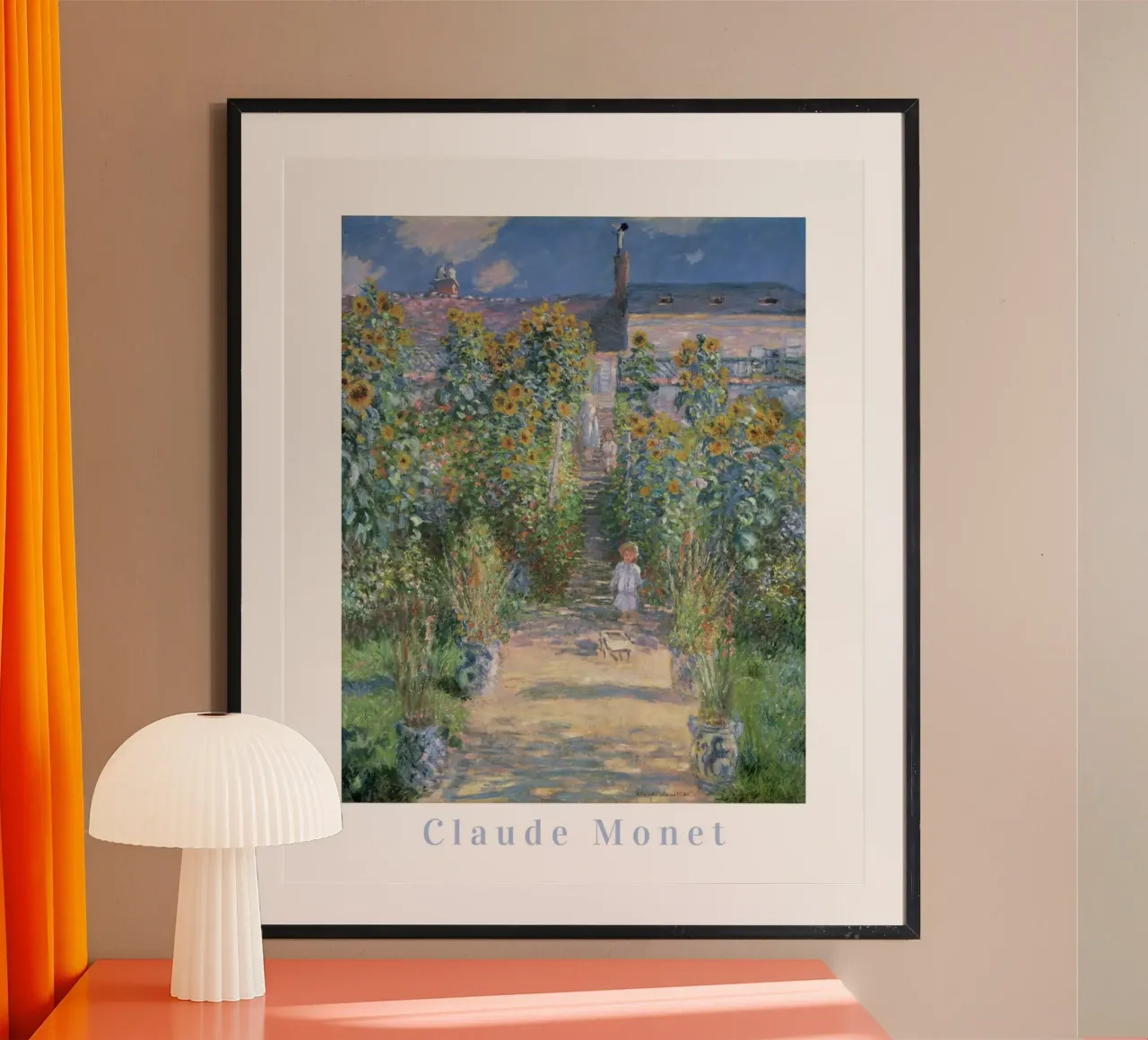 Claude Monet Kunst, Impressionistische Malerei, Monet Wandkunst Poster mit Holzrahmen von ArtHaus